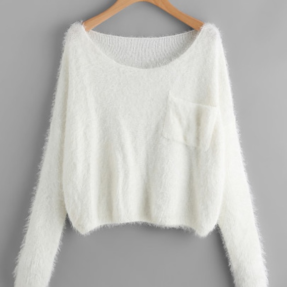 Sweaters - The Perfect Fuzzy Sweater in Snow